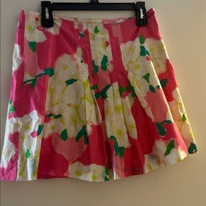 Lily Pulitzer lined pleated mini skirt